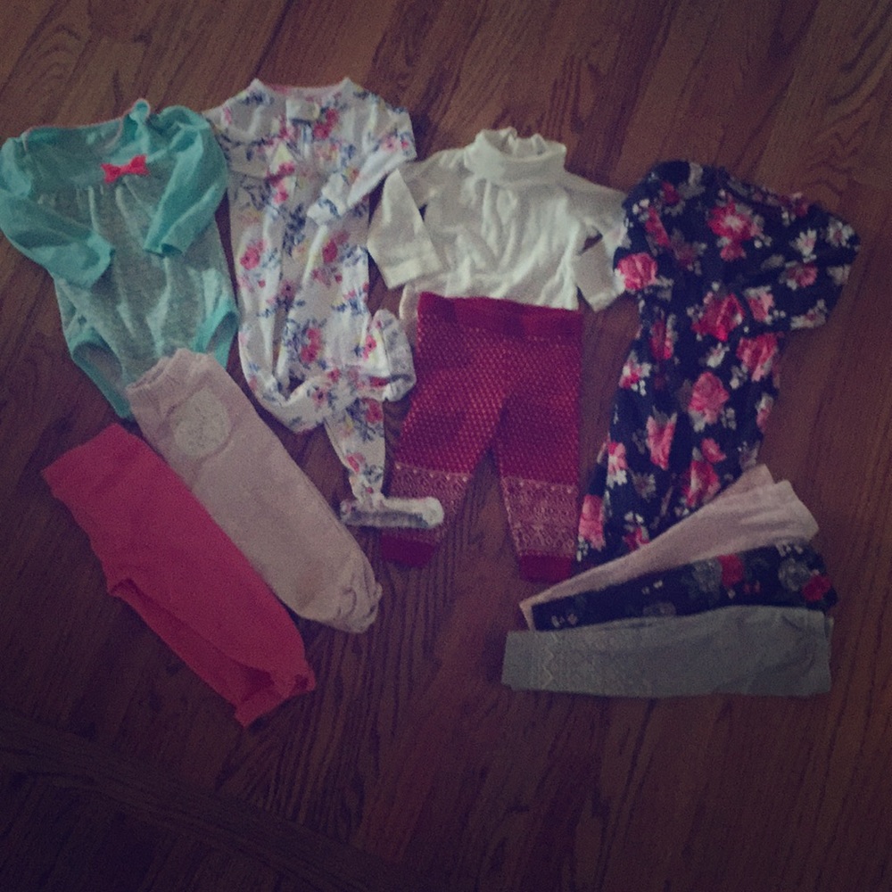 12 month baby girl fall winter clothing lot